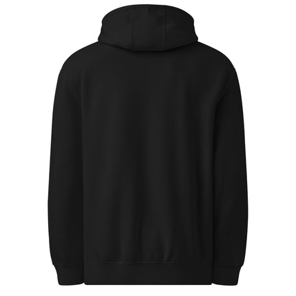 Man sieht die Rückseite des Kaffliebe Hoodies in der Farbe Schwarz.
